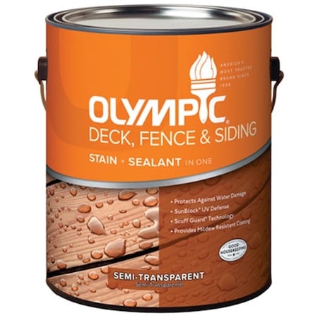 Olympic 58800A-01 Gallon Neutral Tint Base, Deck, Fence & Siding Stain OL574284